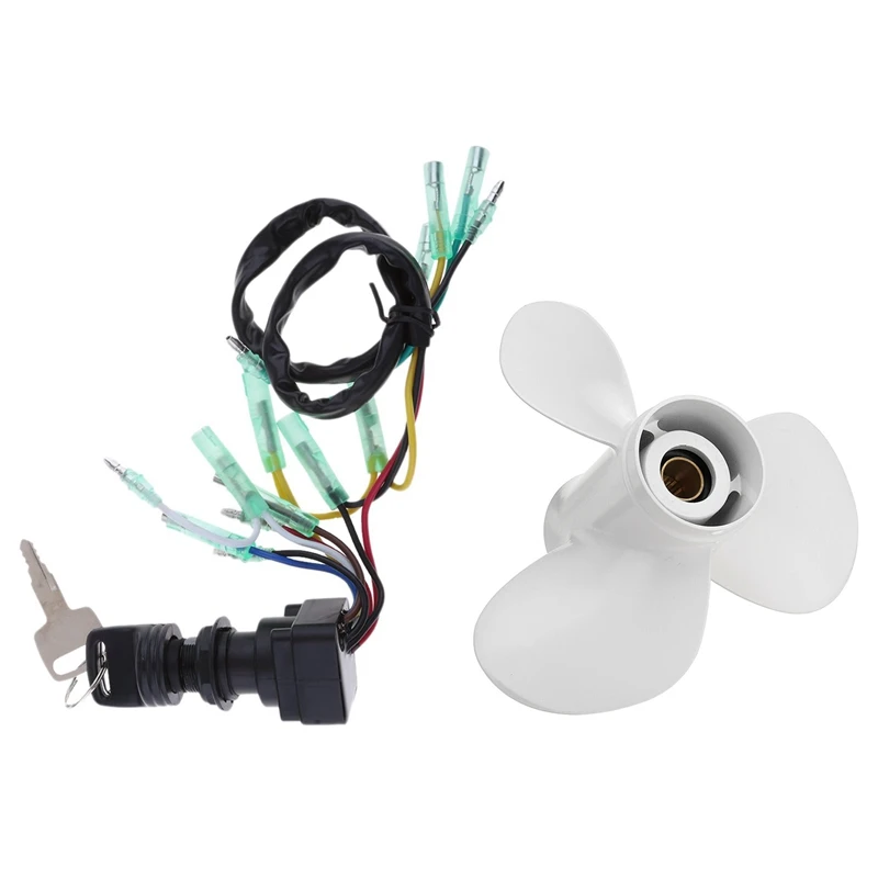 Ignition Switch Key Assy for Yamaha Outboard Motor Control Box with Boat Outboard Propeller for Yamaha 25-60HP
Ignition Switch Key Assy for Yamaha Outboard Motor Control Box with Boat Outboard Propeller for Yamaha 25-60HP