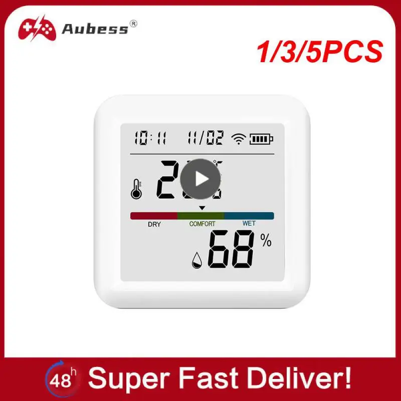 1/3/5PCS Tuya Smart WIFI Temperature And Humidity Sensor Indoor Hygrometer Thermometer With LCD Display Support Alexa
1/3/5PCS Tuya Smart WIFI Temperature And Humidity Sensor Indoor Hygrometer Thermometer With LCD Display Support Alexa