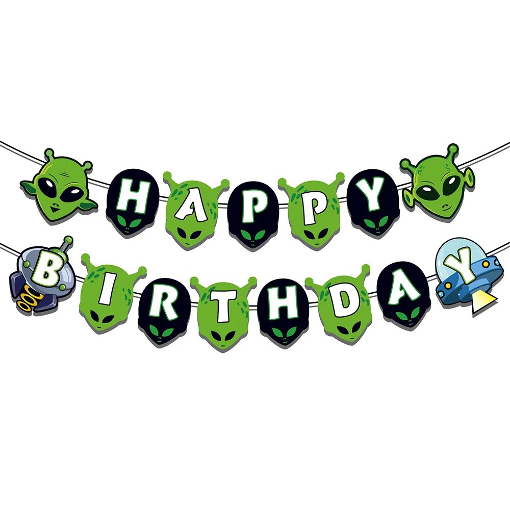 Cosplay Cartoon Space Super Alien Science Party Wall Hanging HAPPY BIRTHDAY Party Banner Backdrops Baby Shower Party Decorations
Cosplay Cartoon Space Super Alien Science Party Wall Hanging HAPPY BIRTHDAY Party Banner Backdrops Baby Shower Party Decorations