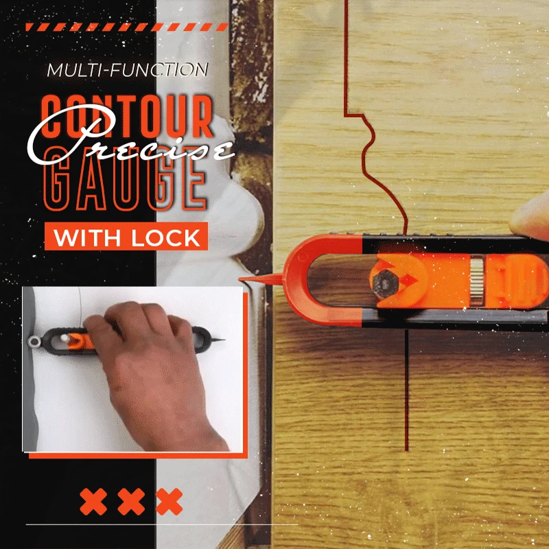 Profile Scribing Ruler Contour Gauge with Lock Adjustable Locking Precise Woodworking Measuring Gauge Measurement Tool
Profile Scribing Ruler Contour Gauge with Lock Adjustable Locking Precise Woodworking Measuring Gauge Measurement Tool