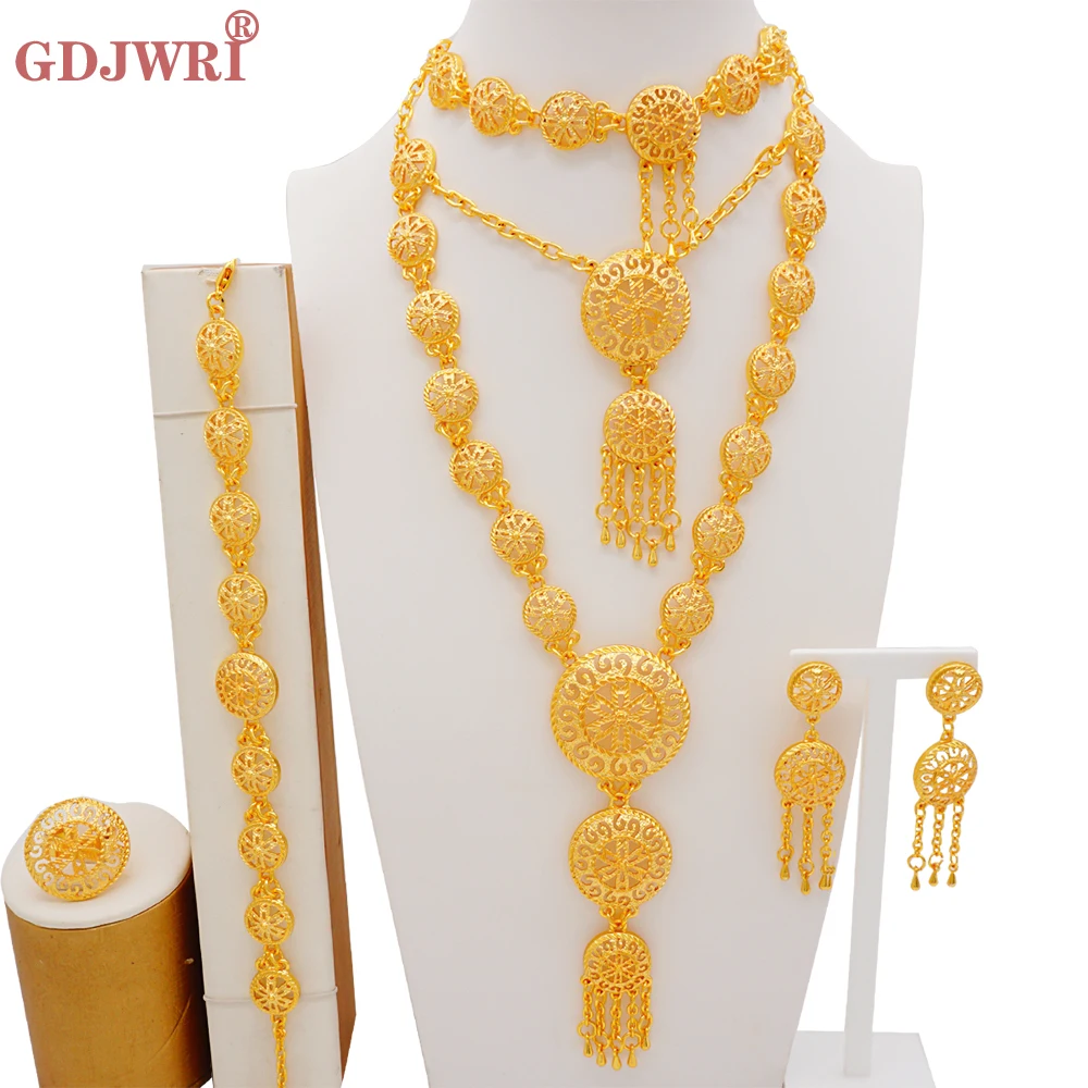Jewelry Sets Ethiopian Chain Gold Color Arabia Necklace Earring For Women Dubai African Wedding Party Bridal Gifts Set
Jewelry Sets Ethiopian Chain Gold Color Arabia Necklace Earring For Women Dubai African Wedding Party Bridal Gifts Set