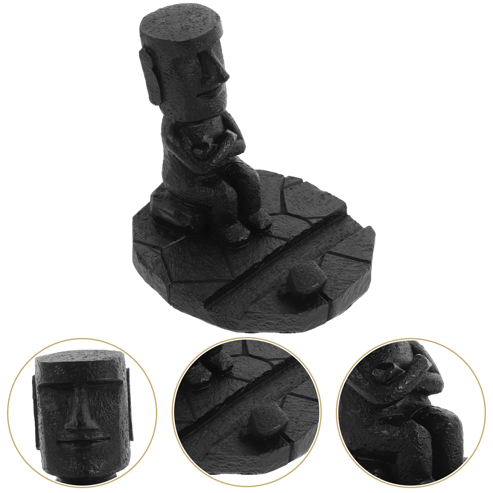 Holder Desktop Storage Holder Pen Organizer Desk Figurines Decor Resin Stand Creative Synthetic Moai Statue
Holder Desktop Storage Holder Pen Organizer Desk Figurines Decor Resin Stand Creative Synthetic Moai Statue