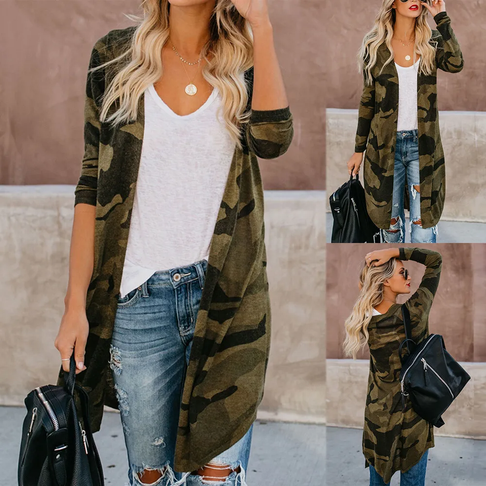 Long Cardigan Long Camouflage Outerwear Coat Womens Ladies Sleeve Women's Cardigan for Women Long Light Weight Womens Cardigan
Long Cardigan Long Camouflage Outerwear Coat Womens Ladies Sleeve Women's Cardigan for Women Long Light Weight Womens Cardigan