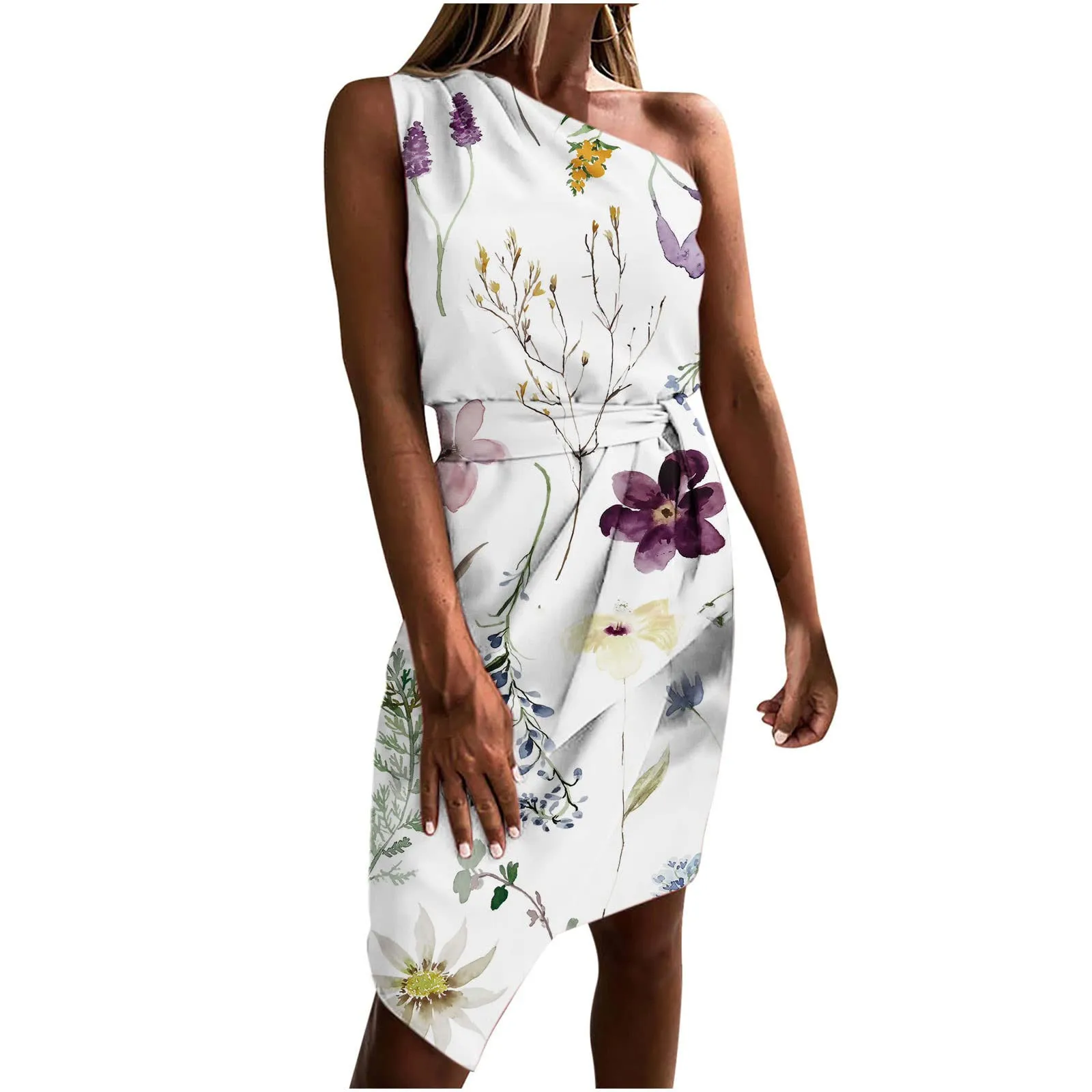 Dresses for women 2022 Women Casual Halter Off Shoulder Sexy Print Strap Irregular Knee Length Dress Skirt Dress
Dresses for women 2022 Women Casual Halter Off Shoulder Sexy Print Strap Irregular Knee Length Dress Skirt Dress
