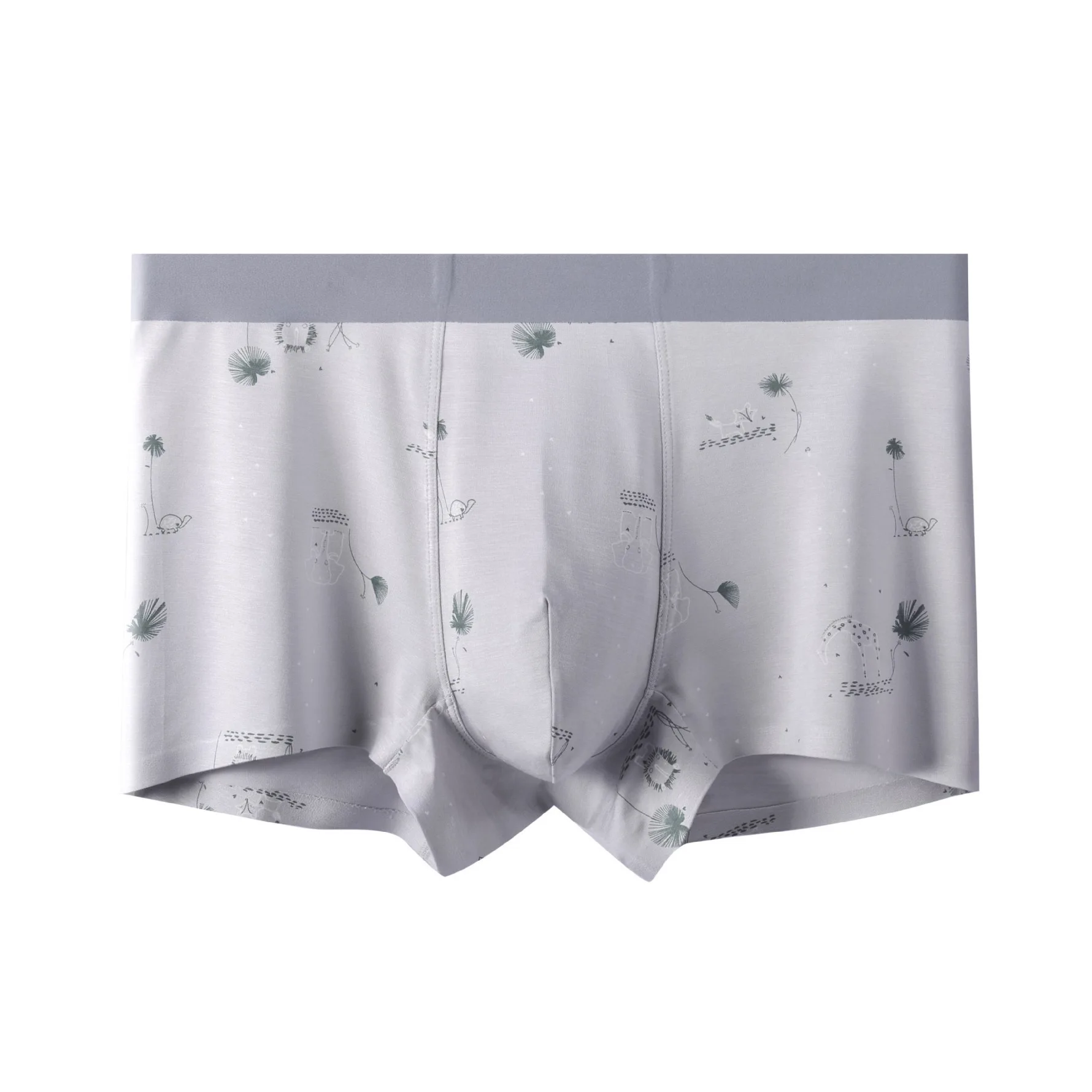 

Breathable Modal Men's Boxers Four Seasons Universal Skin-friendly Male's Boxer Shorts Mid-waist Printed Underwears Pants