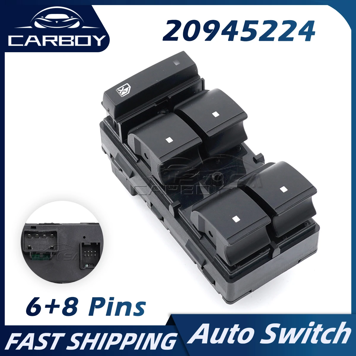 20945224 25789692 Power Window Switch Door Window Glass Lock Button For Chevrolet Traverse Silverado Buick Lucerne GMC Acadia
20945224 25789692 Power Window Switch Door Window Glass Lock Button For Chevrolet Traverse Silverado Buick Lucerne GMC Acadia
