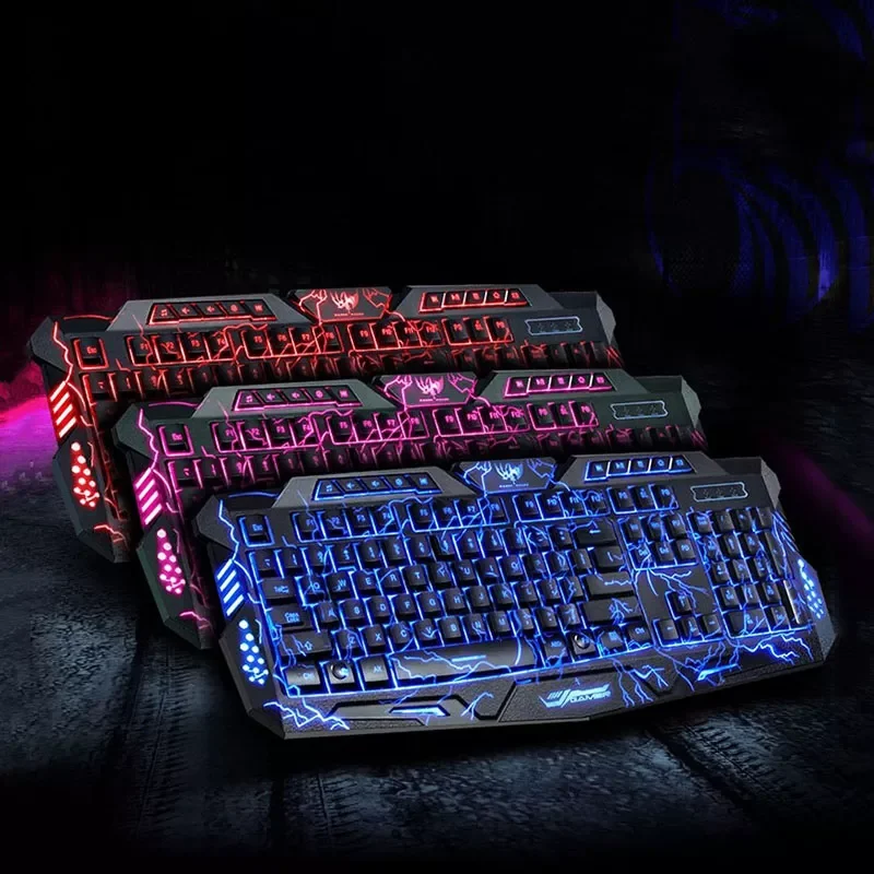 STORM BIRTH Backlight Keyboard LED 3-Color USB Wired Burst Crack Colorful Breathing Waterproof Computer Crack Gaming Keyboard
STORM BIRTH Backlight Keyboard LED 3-Color USB Wired Burst Crack Colorful Breathing Waterproof Computer Crack Gaming Keyboard