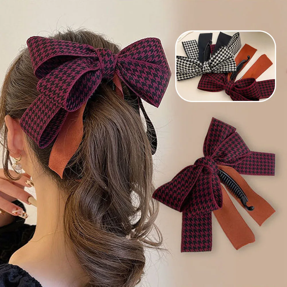 High Ponytail Hair Clips For Girls Sweet Bowknot Ribbon Banana Clip Hair Tie Hair Accessories Gift Women Hairpin Scrunchies
High Ponytail Hair Clips For Girls Sweet Bowknot Ribbon Banana Clip Hair Tie Hair Accessories Gift Women Hairpin Scrunchies