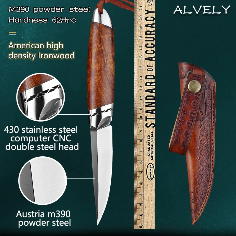 M390 Powder Steel Knife Fixed Blade Hunting Knife High Hardness Sharp Outdoor Straight Knife Hunting Survival EDC Tactical Knife
M390 Powder Steel Knife Fixed Blade Hunting Knife High Hardness Sharp Outdoor Straight Knife Hunting Survival EDC Tactical Knife