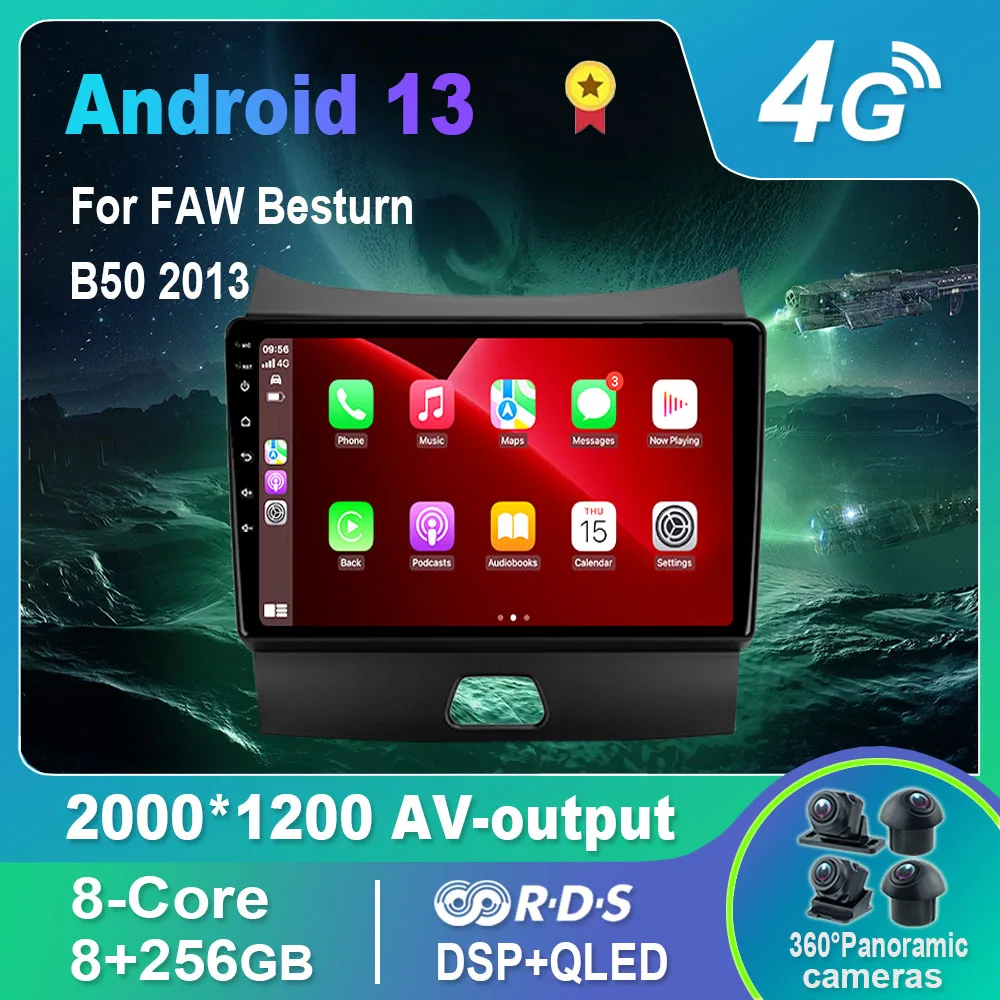 Автомагнитола на Android 13,0/Мультимедийный видеоплеер для FAW Besturn B50 2013 GPS QLED Carplay DSP 4G WiFi Bluetooth
Автомагнитола на Android 13,0/Мультимедийный видеоплеер для FAW Besturn B50 2013 GPS QLED Carplay DSP 4G WiFi Bluetooth