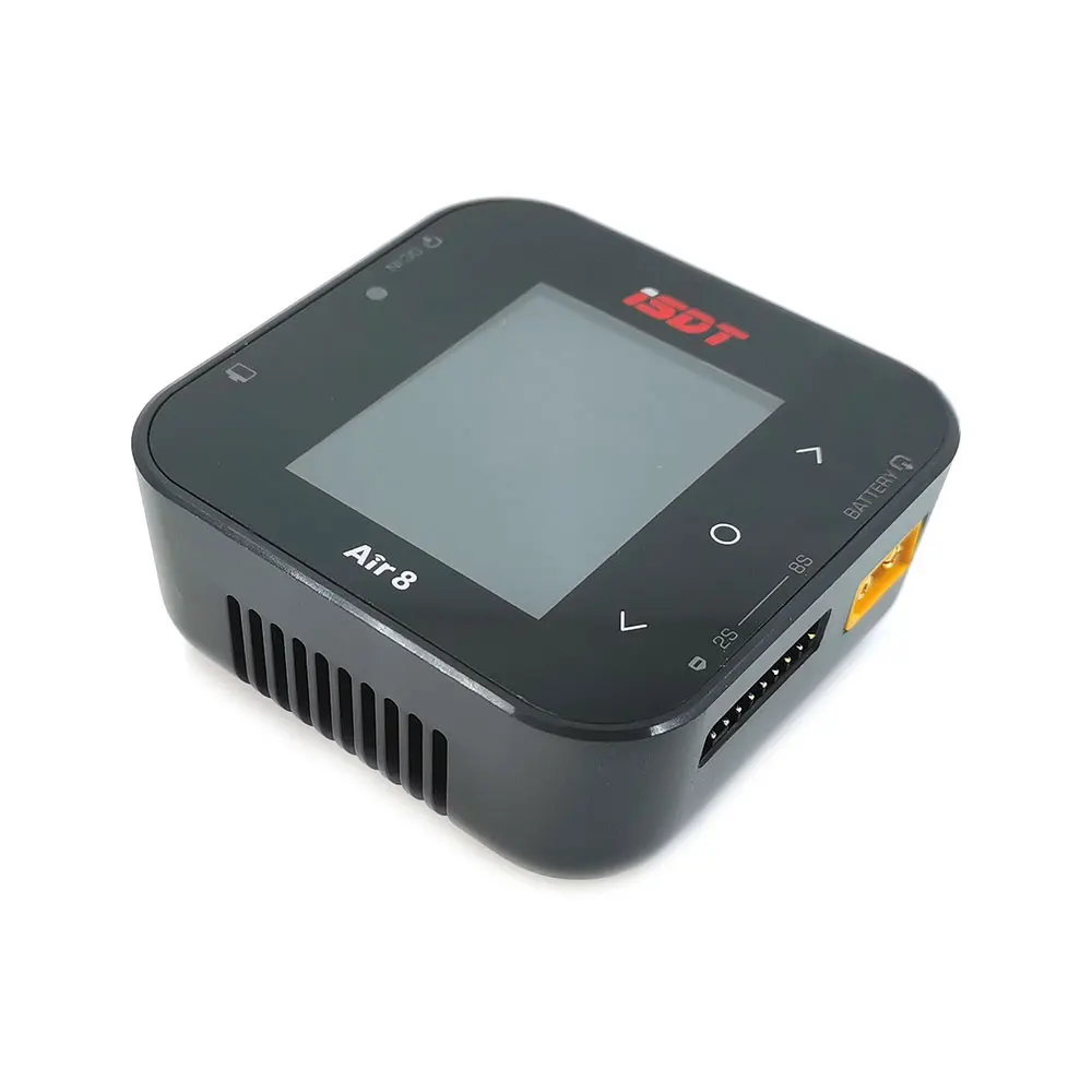 ISDT Air8 500W 20A 2-8S Battery Balance Charger For Lilon LiPo LiHV NiMH Pb RC Models Support BattAir Smart Battery
ISDT Air8 500W 20A 2-8S Battery Balance Charger For Lilon LiPo LiHV NiMH Pb RC Models Support BattAir Smart Battery