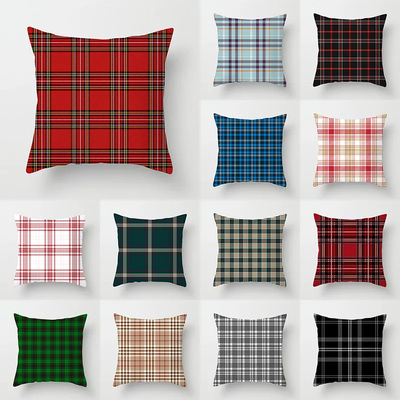 Scottish Red Plaid Pillow Cover Color Lattice Pillow Case Sofa Cushion Bed Pillow Cover Home Decoration Car Cushion 45X45CM
Scottish Red Plaid Pillow Cover Color Lattice Pillow Case Sofa Cushion Bed Pillow Cover Home Decoration Car Cushion 45X45CM