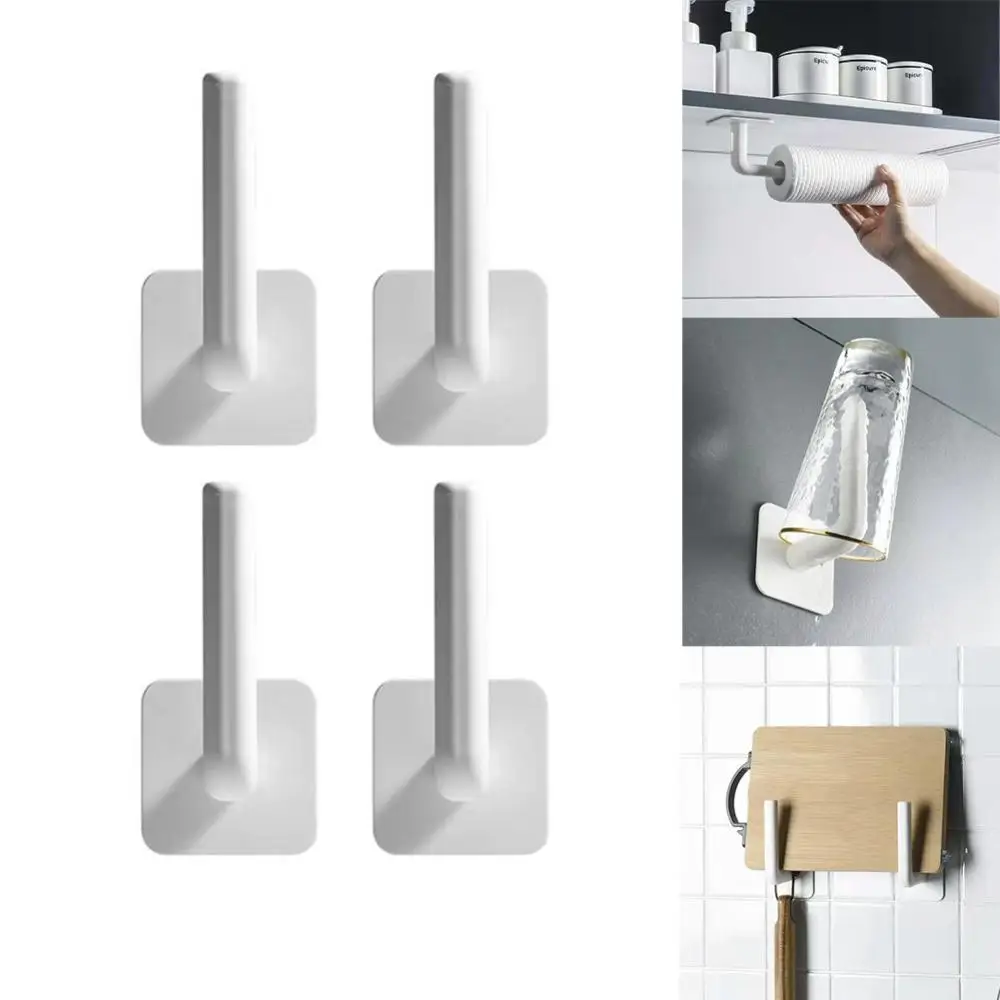 1/2/4Pcs L-Shape Punch-Free Hooks Wall Mounted Cloth Hanger for Coats Hats Towels Clothes Kitchen Rack Roll Bathroom Holder
1/2/4Pcs L-Shape Punch-Free Hooks Wall Mounted Cloth Hanger for Coats Hats Towels Clothes Kitchen Rack Roll Bathroom Holder