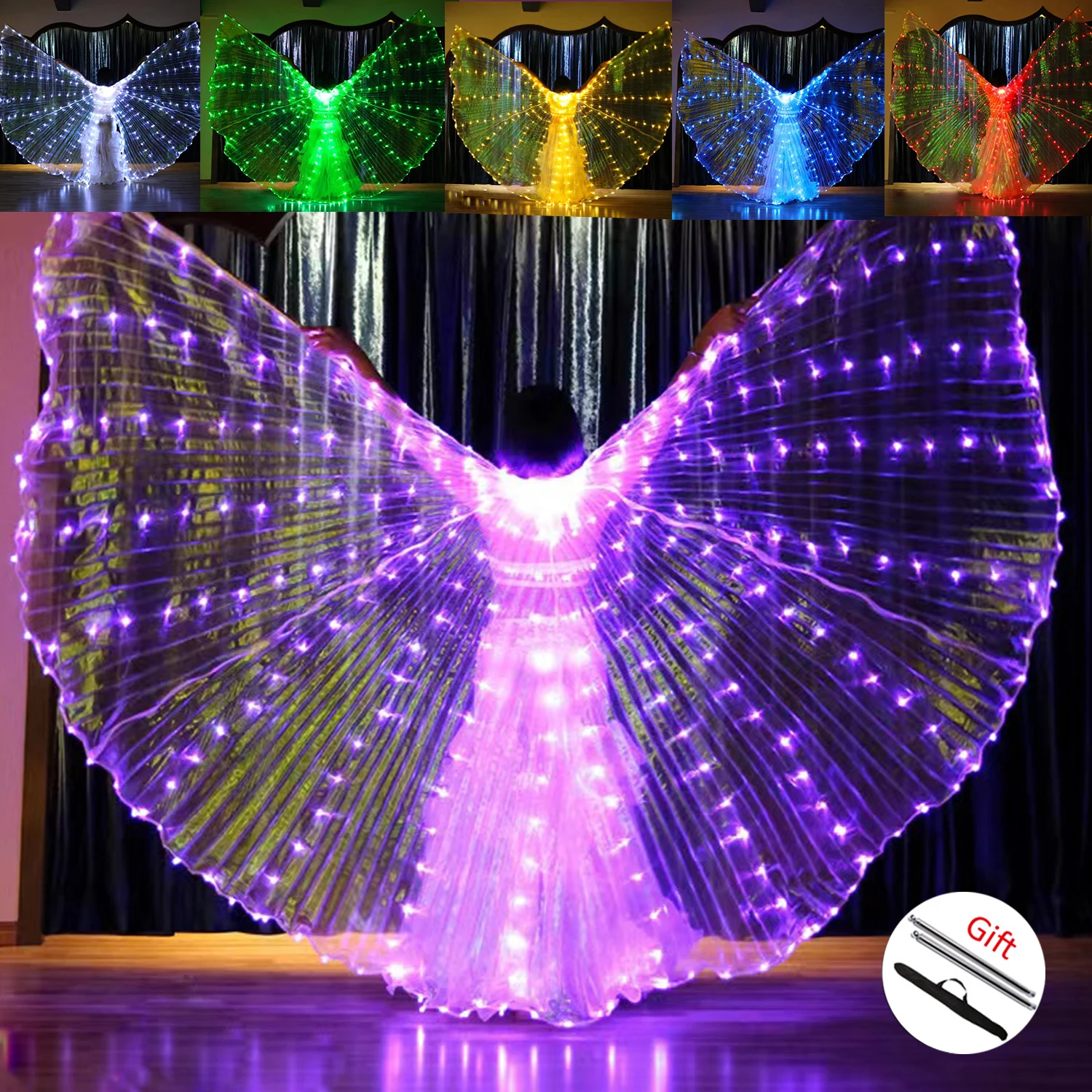 2022 Women Belly Dance Isis Wings Led Isis Wings Belly Dance Accessory Wings Costume Butterfly Wings Adult Egyptian With Sticks
2022 Women Belly Dance Isis Wings Led Isis Wings Belly Dance Accessory Wings Costume Butterfly Wings Adult Egyptian With Sticks