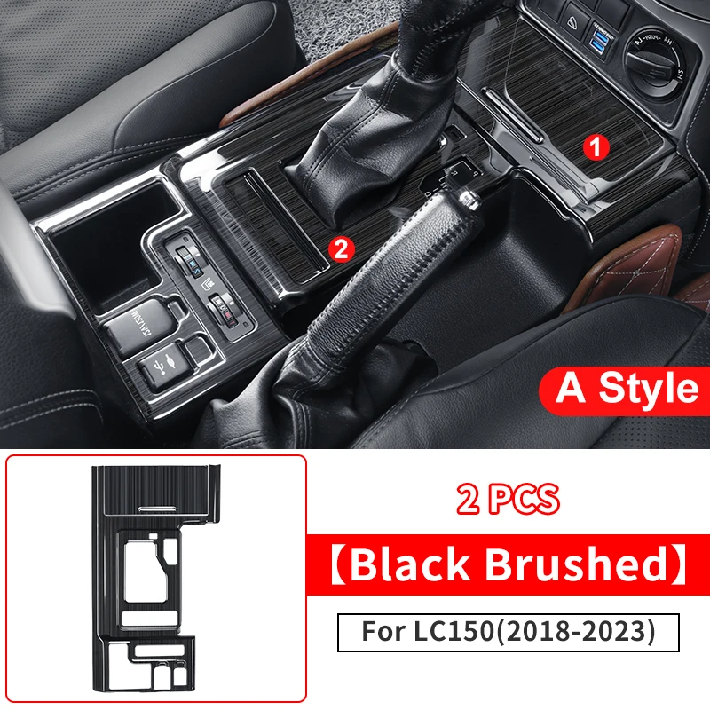 Крышка коробки передач из нержавеющей стали для правого руля автомобиля Toyota Land Cruiser Prado 2018, аксессуары для интерьера Lc150 J150, 2023-150 2019 2020 2021 2022