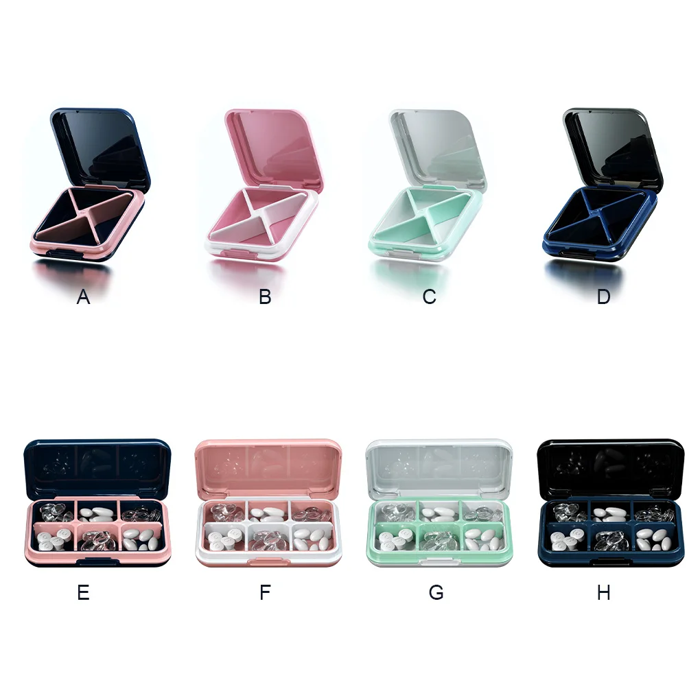 Pill Case Compartments Box Sealing Storage Organizer Holder Reusable Carrying Container Organizing 4/6 Grids
Pill Case Compartments Box Sealing Storage Organizer Holder Reusable Carrying Container Organizing 4/6 Grids