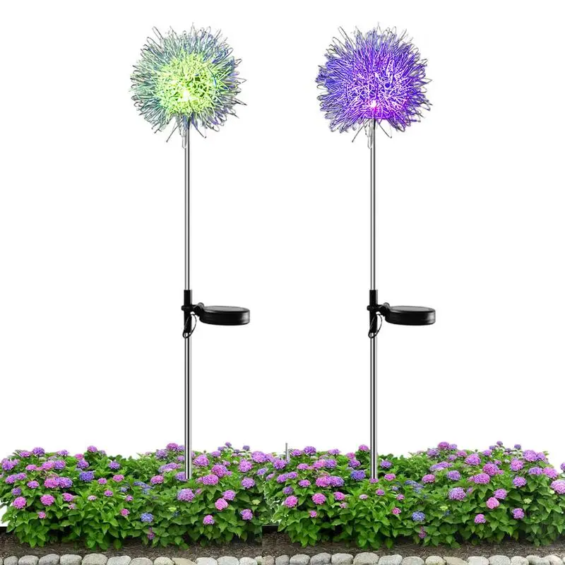 Outdoor Solar Lights For Yard 2pcs Dandelion Garden Lights Waterproof Solar Decorative Lights IP65 Waterproof 3 Lighting Modes
Outdoor Solar Lights For Yard 2pcs Dandelion Garden Lights Waterproof Solar Decorative Lights IP65 Waterproof 3 Lighting Modes