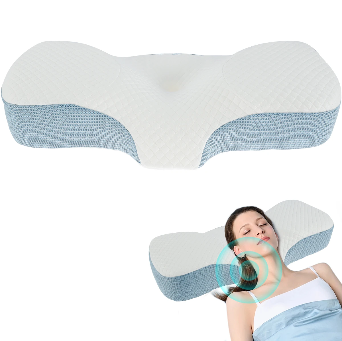 L Cervical Pillow Safe Memory Foam Pillow Soft Orthopedic Contour Neck Support Pillow Washable Back Side Sleeping Pillow Bed
L Cervical Pillow Safe Memory Foam Pillow Soft Orthopedic Contour Neck Support Pillow Washable Back Side Sleeping Pillow Bed