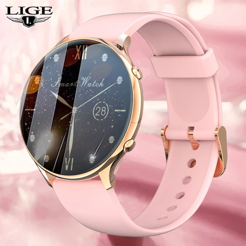 LIGE New Smart Watch Women Real-time Temperature Measurement Lovely Bracelet Heart Rate Sleep Monitor Smartwatch For IOS Android
LIGE New Smart Watch Women Real-time Temperature Measurement Lovely Bracelet Heart Rate Sleep Monitor Smartwatch For IOS Android