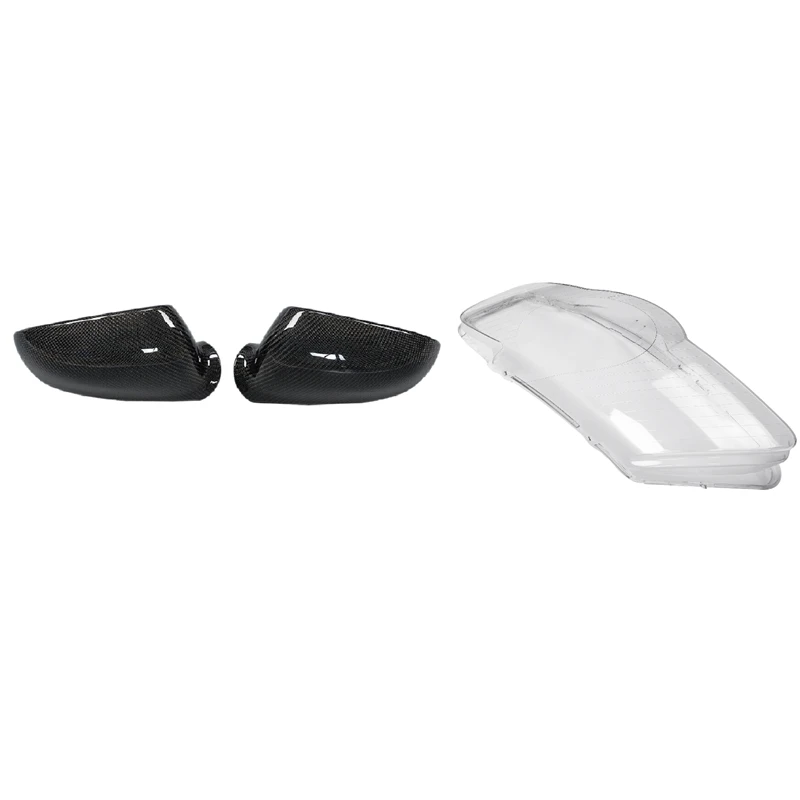 2Pcs Car Headlight Lens Shell Cover Replacement Head Light Lamp Cover & 1 Pcs Side Rear View Mirror Cover Replacement
2Pcs Car Headlight Lens Shell Cover Replacement Head Light Lamp Cover & 1 Pcs Side Rear View Mirror Cover Replacement