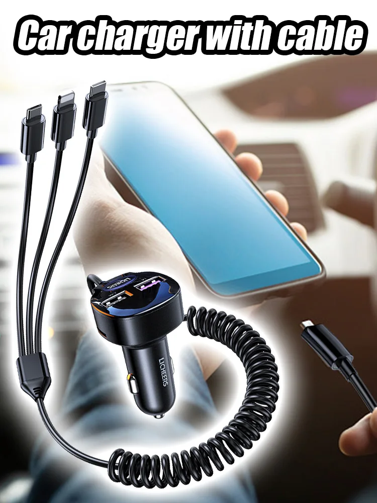 3.1A 12V Car Charger 3 in 1 Cigarette Lighter Splitter Power Adapter USB Car-charger Socket for Car Accessories
3.1A 12V Car Charger 3 in 1 Cigarette Lighter Splitter Power Adapter USB Car-charger Socket for Car Accessories
