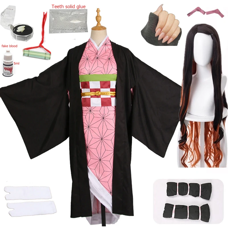 adult and kids Hot New Anime Demon Slayer: Kimetsu no Yaiba Cosplay Kamado Nezuko Woman Japanese Kimono Cosplay Costume
adult and kids Hot New Anime Demon Slayer: Kimetsu no Yaiba Cosplay Kamado Nezuko Woman Japanese Kimono Cosplay Costume