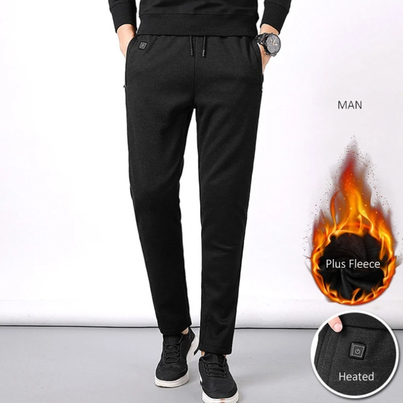Men Winter Electric USB Heated Pants Thicken Faux Fleece Lining Windproof Thermal Warm Heating Trousers with Pockets Trousers
Men Winter Electric USB Heated Pants Thicken Faux Fleece Lining Windproof Thermal Warm Heating Trousers with Pockets Trousers