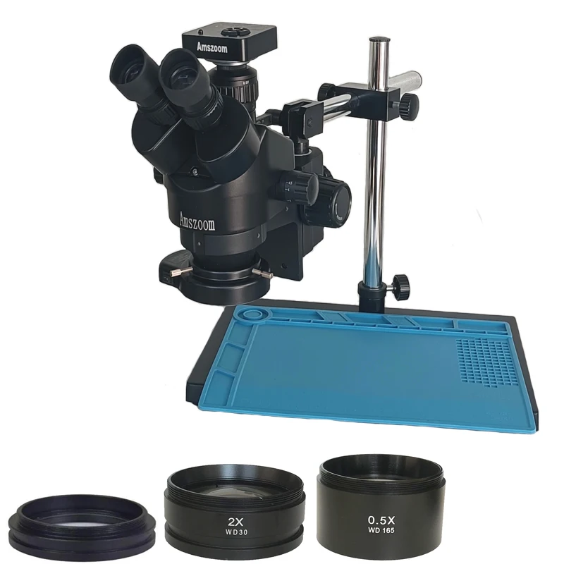 

Мультифокальный Тринокулярный стереомикроскоп, 3,5x-90X, 51 МП, USB, цифровая видеокамера, микроскоп для пайки, набор для ремонта ювелирных изделий печатных плат