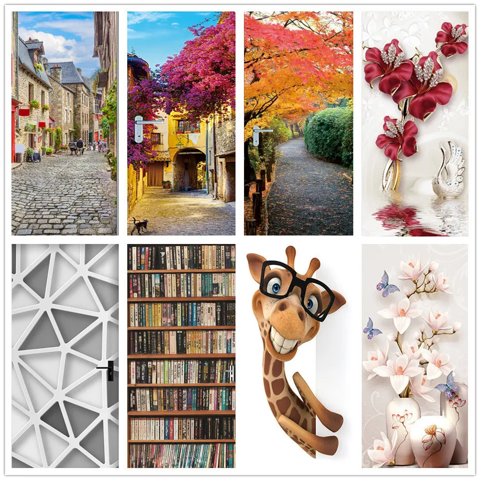 3D Scenery Wallpaper For Door Peel & Stick Vinyl Wall Sticker Living Room Bedroom Decoration Poster Decal Home design Art De
3D Scenery Wallpaper For Door Peel & Stick Vinyl Wall Sticker Living Room Bedroom Decoration Poster Decal Home design Art De