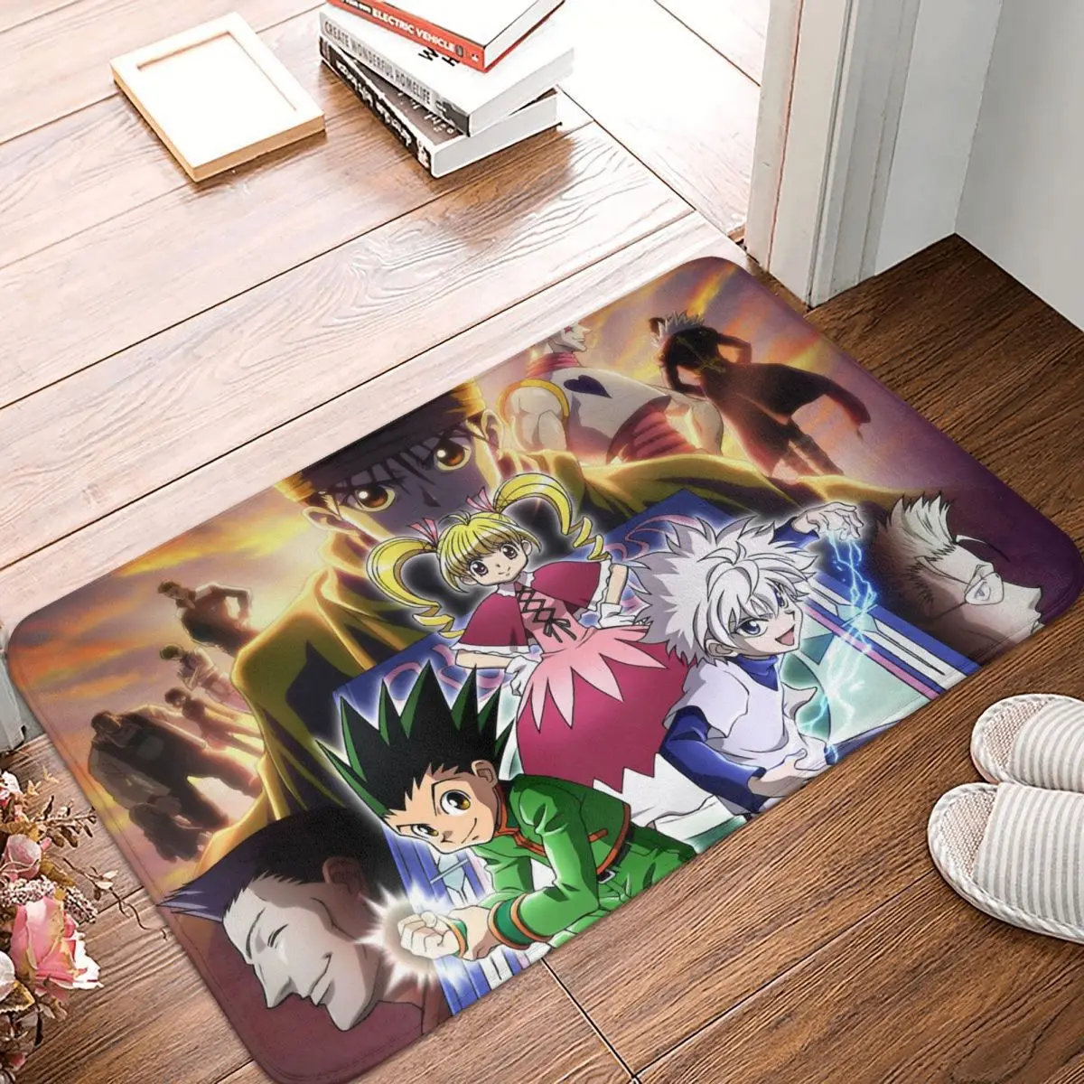 HUNTER HUNTER Japanese Cartoonist Yohiro Fujii Non-slip Doormat Living Room Mat Jill And He Friendes Floor Carpet Welcome Rug
HUNTER HUNTER Japanese Cartoonist Yohiro Fujii Non-slip Doormat Living Room Mat Jill And He Friendes Floor Carpet Welcome Rug