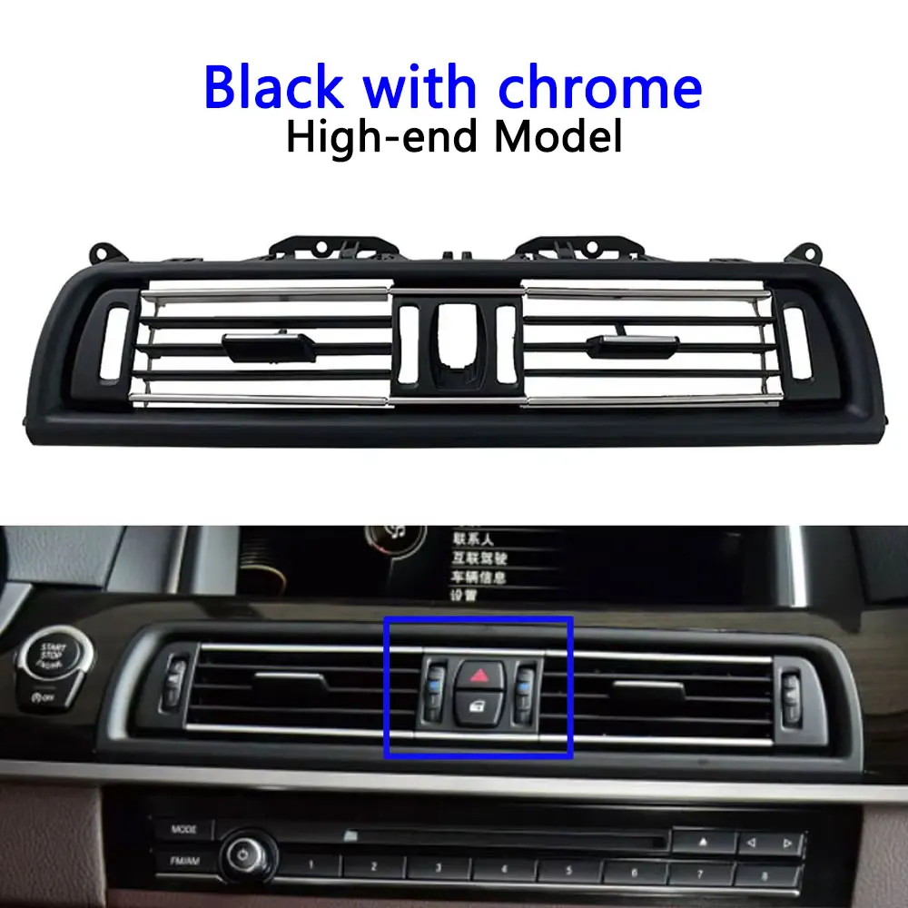 Для консоли BMW 5 серии F10 F11, средняя центральная хромированная решетка вентиляционного отверстия, крышка 520i 525i 528i 530i 535i 64229166891 
Для консоли BMW 5 серии F10 F11, средняя центральная хромированная решетка вентиляционного отверстия, крышка 520i 525i 528i 530i 535i 64229166891