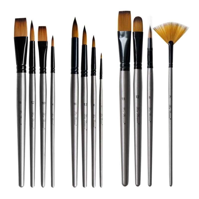 4pcs Art Paint Brushes Set Flexible Nylon Hair Acrylic Oil Watercolor Painting
4pcs Art Paint Brushes Set Flexible Nylon Hair Acrylic Oil Watercolor Painting
