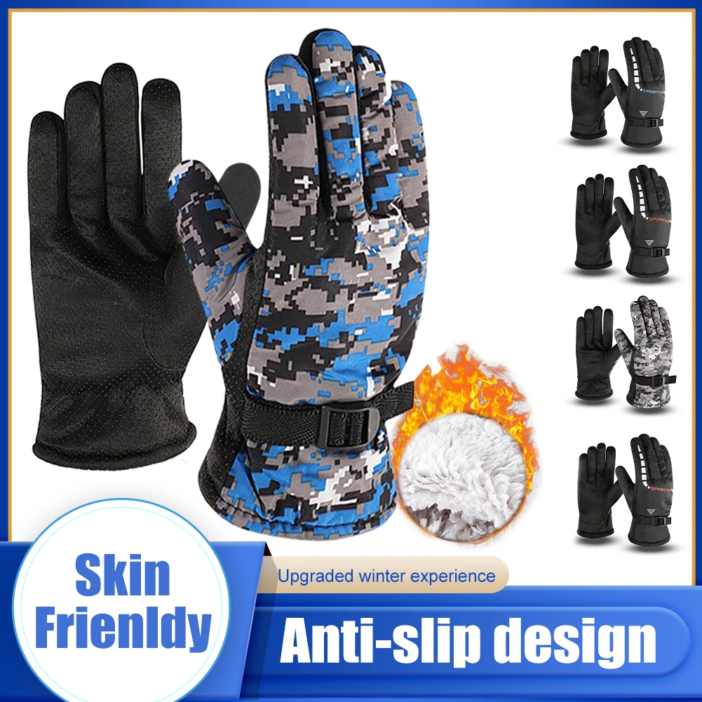 1Pair Winter Gloves for Men Women Waterproof Warm Lining Adjustable Wrist Outdoor Cyling Driving Motorcycle Gloves Full Fingers
1Pair Winter Gloves for Men Women Waterproof Warm Lining Adjustable Wrist Outdoor Cyling Driving Motorcycle Gloves Full Fingers