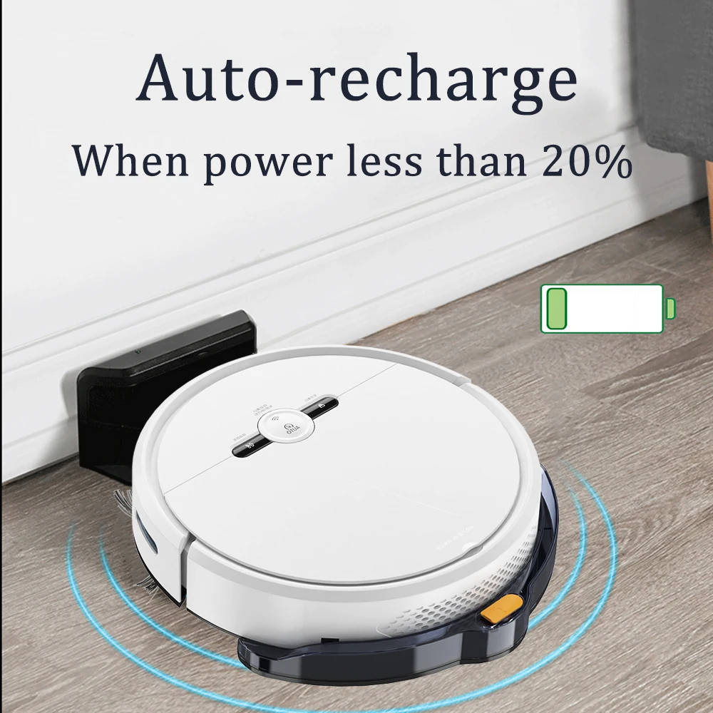 Smart Sweeping Robot Vacuum Cleaner Sweeper Wet Mop APP Alexa Remote Control Autocharge 180ml Water Tank 3600Pa 4400mAH Pet Hair
Smart Sweeping Robot Vacuum Cleaner Sweeper Wet Mop APP Alexa Remote Control Autocharge 180ml Water Tank 3600Pa 4400mAH Pet Hair
