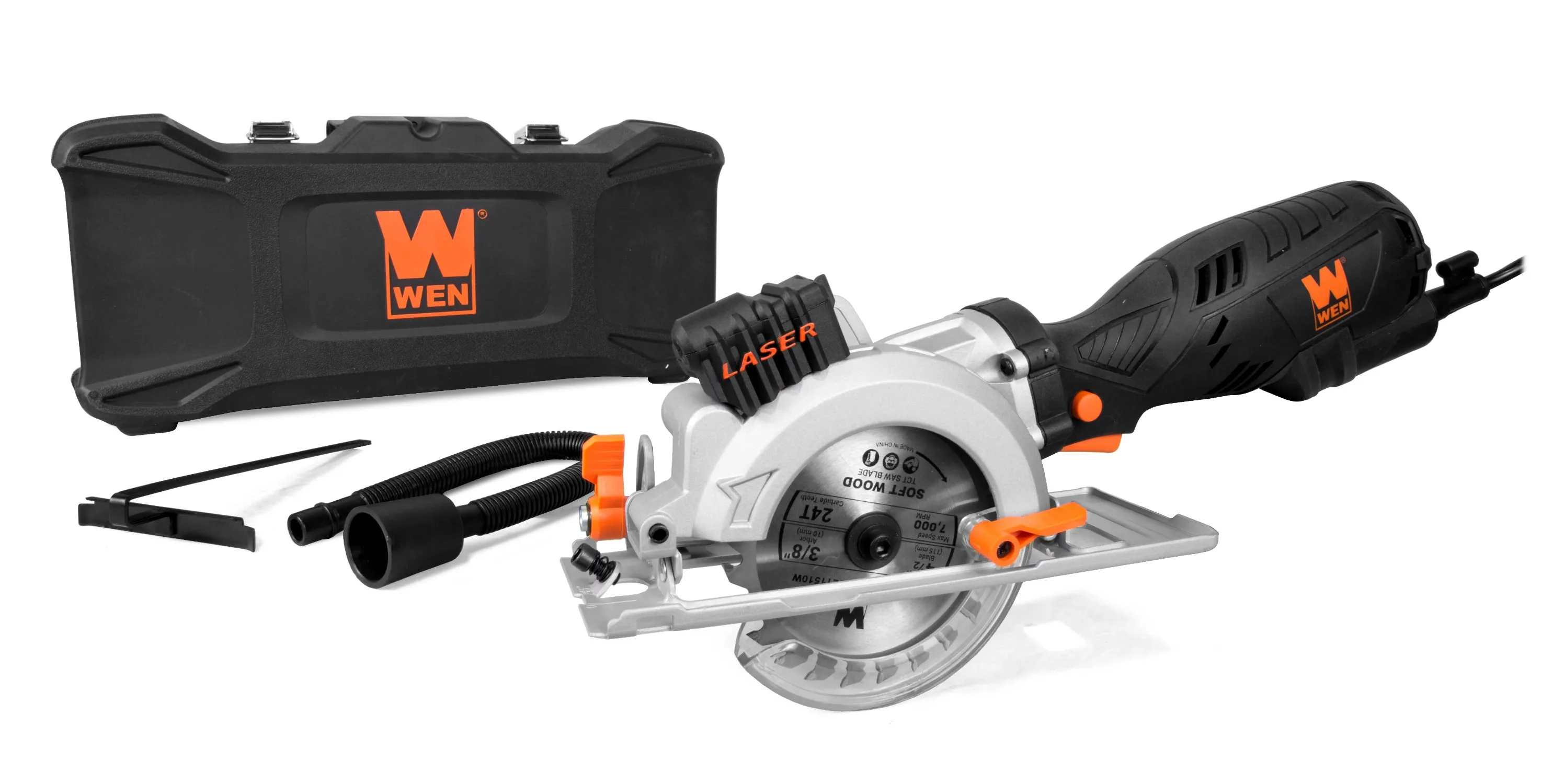 WEN Products 5-Amp 4-1/2-Inch Beveling Compact Circular Saw with Laser and Carrying Case, 3625 chainsaw
WEN Products 5-Amp 4-1/2-Inch Beveling Compact Circular Saw with Laser and Carrying Case, 3625 chainsaw