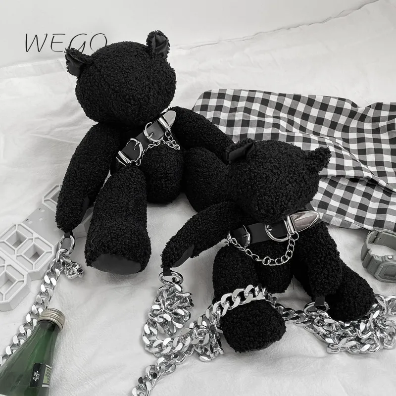 Japanese Ins Black Bear Messenger Bag Ugly Doll Student Plush Bag Personality Street Fashion Doll Shoulder Bag
Japanese Ins Black Bear Messenger Bag Ugly Doll Student Plush Bag Personality Street Fashion Doll Shoulder Bag