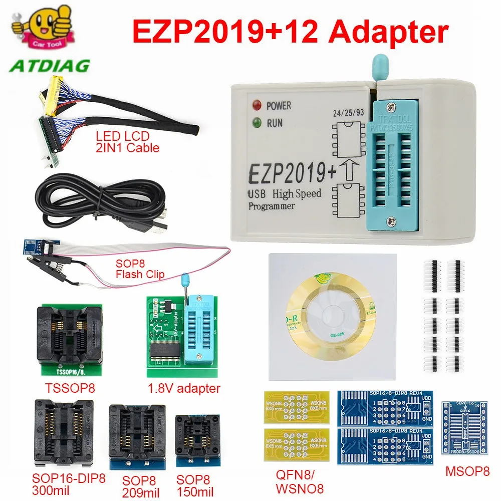 Высокоскоростной USB-программатор ezp 2019 с поддержкой WIN7 и 8 64 бит интерфейсом SPI 24 25