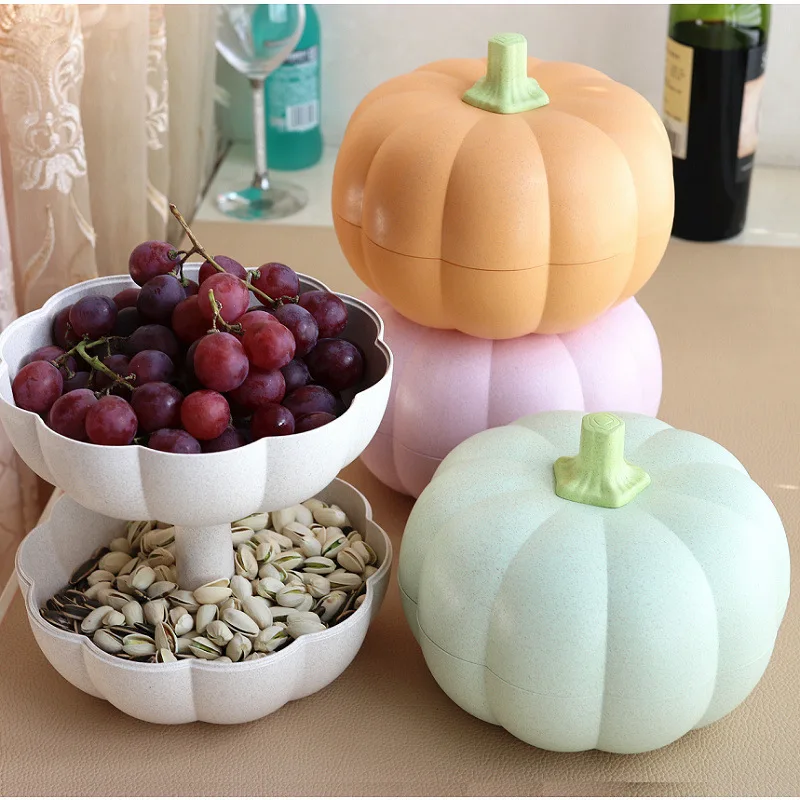 CreativePumpkin FruitTray,Personalized Living Room,Fruit Tray,Double-layerHousehold Candy Box,SnackTray,Dry Fruit Tray withCover
CreativePumpkin FruitTray,Personalized Living Room,Fruit Tray,Double-layerHousehold Candy Box,SnackTray,Dry Fruit Tray withCover