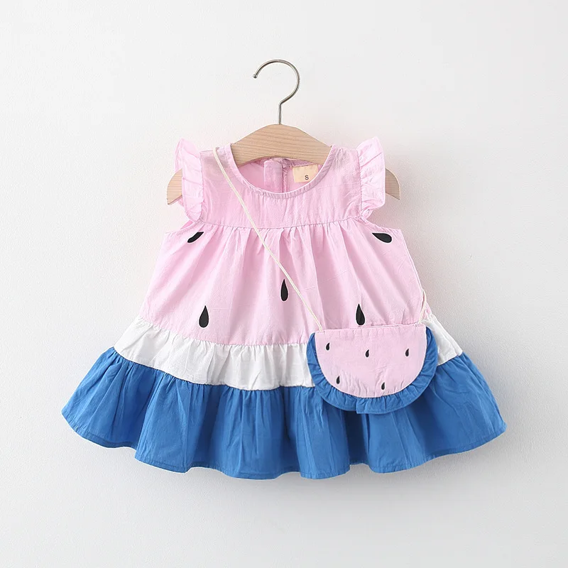 Baby Girl Summer Dress Full of Small Floral Sleeveless Dress 6-28 Month Girls Skirt with Fruit Bag Cool Suspenders Cloth
Baby Girl Summer Dress Full of Small Floral Sleeveless Dress 6-28 Month Girls Skirt with Fruit Bag Cool Suspenders Cloth