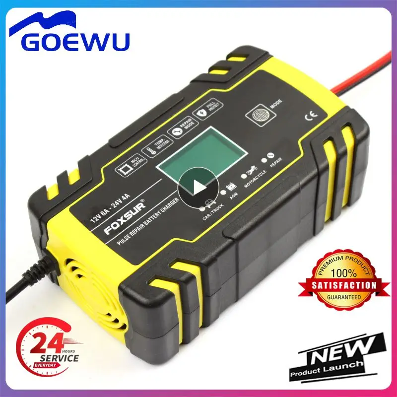 12V 24V 8A Automatic Battery Charger 3-stage Pulse Repair LCD Display Smart Car Battery Charger GEL Lead-Acid WETF
12V 24V 8A Automatic Battery Charger 3-stage Pulse Repair LCD Display Smart Car Battery Charger GEL Lead-Acid WETF