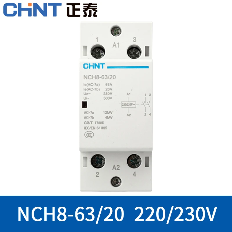 CHINT 230 В Домашний контактор переменного тока NCH8 20A 25A 40A 63A 2NO 1NC 1NO 2 NC Модульный мини-контактор бытовой мини-переменного тока 2 4-полюсный фаз
CHINT 230 В Домашний контактор переменного тока NCH8 20A 25A 40A 63A 2NO 1NC 1NO 2 NC Модульный мини-контактор бытовой мини-переменного тока 2 4-полюсный фаз