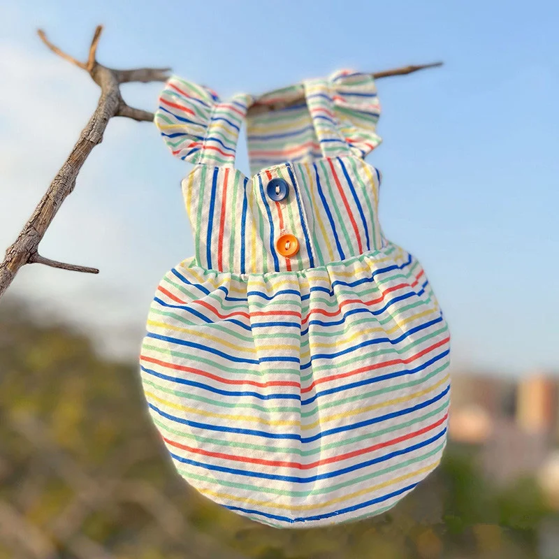 Dog Summer Clothes Pet Dresses XS Girl Puppy Princess Long Skirts Strippe Outfit Shih Tzu Poodle Cat Casual Costume Ropa Perro
Dog Summer Clothes Pet Dresses XS Girl Puppy Princess Long Skirts Strippe Outfit Shih Tzu Poodle Cat Casual Costume Ropa Perro