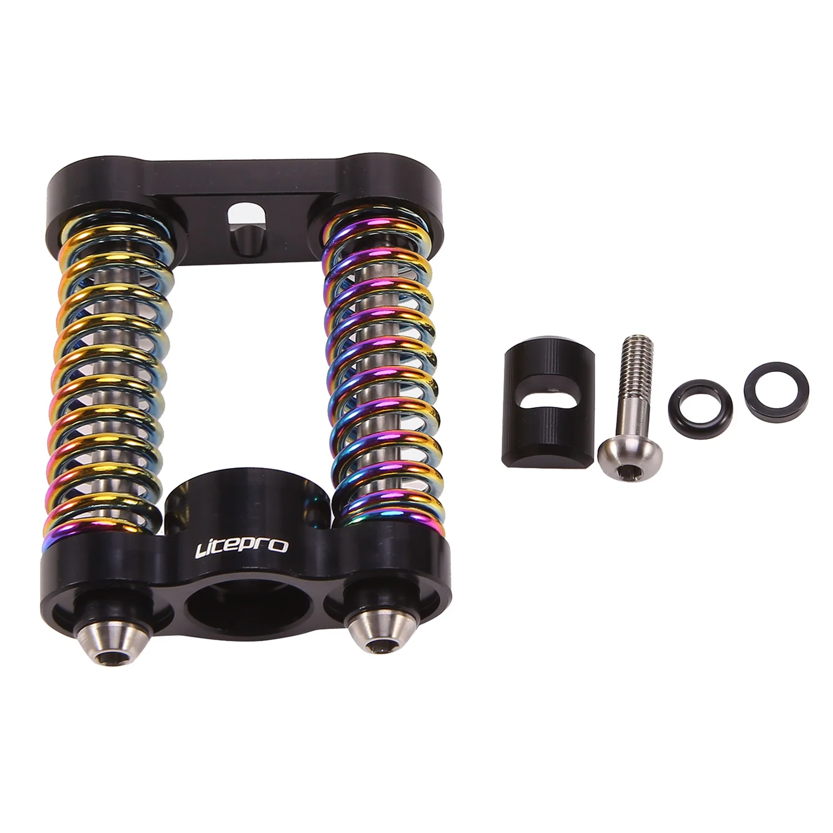 Front Titanium Alloy Double Spring for Birdy3 P40/R20/GT/ Folding Bike Part,Multicolor
Front Titanium Alloy Double Spring for Birdy3 P40/R20/GT/ Folding Bike Part,Multicolor