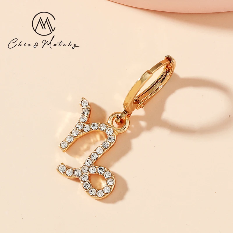 Chic Matchy Full Crysral Stone 12 Constellation Charm Drop Earrings for Women Gold Plated Dangle Earrings Aretes De Mujer 
Chic Matchy Full Crysral Stone 12 Constellation Charm Drop Earrings for Women Gold Plated Dangle Earrings Aretes De Mujer