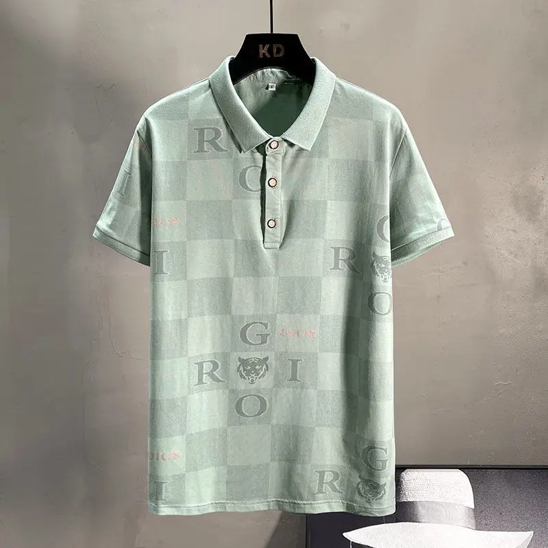 Polo Men's Spring, Autumn Summer Fashion New Short Sleeve Underlay T-shirt Fashion Letter Printing Top European Clothing
Polo Men's Spring, Autumn Summer Fashion New Short Sleeve Underlay T-shirt Fashion Letter Printing Top European Clothing