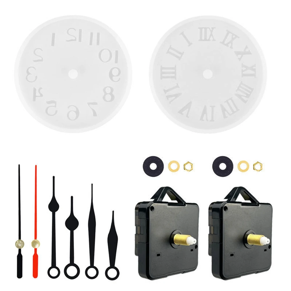 

Silent Clock Movement Mechanism Clock Mechanism with 2 Different Pairs Of Hands DIY Clock Repair Parts Motor Replacemen