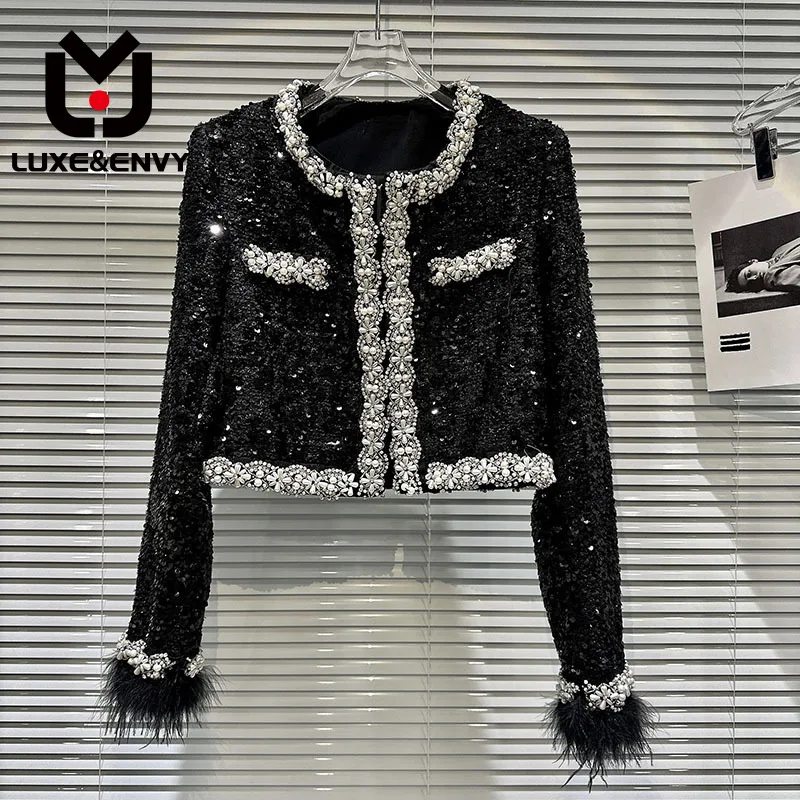 Роскошные & ENVY новые маленькие очаровательные стильные манжеты из страусиных волос в стиле знаменитостей с крупными бриллиантами для ногтей с краями осень 2023 
Роскошные & ENVY новые маленькие очаровательные стильные манжеты из страусиных волос в стиле знаменитостей с крупными бриллиантами для ногтей с краями осень 2023