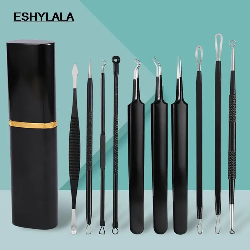 ESHYLALA 10pcs/set Acne Needle Pimple Extractor Blackhead Remover Skin Care Beauty Acne Treatment Pore Cleanser Needle Hook
ESHYLALA 10pcs/set Acne Needle Pimple Extractor Blackhead Remover Skin Care Beauty Acne Treatment Pore Cleanser Needle Hook