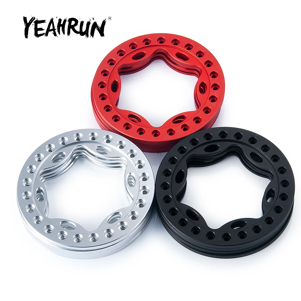 YEAHRUN 4Pcs Metal Alloy 2.2inch Beadlock Wheel Outer Ring for Axial Wraith Traxxas TRX-4 1/10 RC Crawler Car Replacement Parts
YEAHRUN 4Pcs Metal Alloy 2.2inch Beadlock Wheel Outer Ring for Axial Wraith Traxxas TRX-4 1/10 RC Crawler Car Replacement Parts