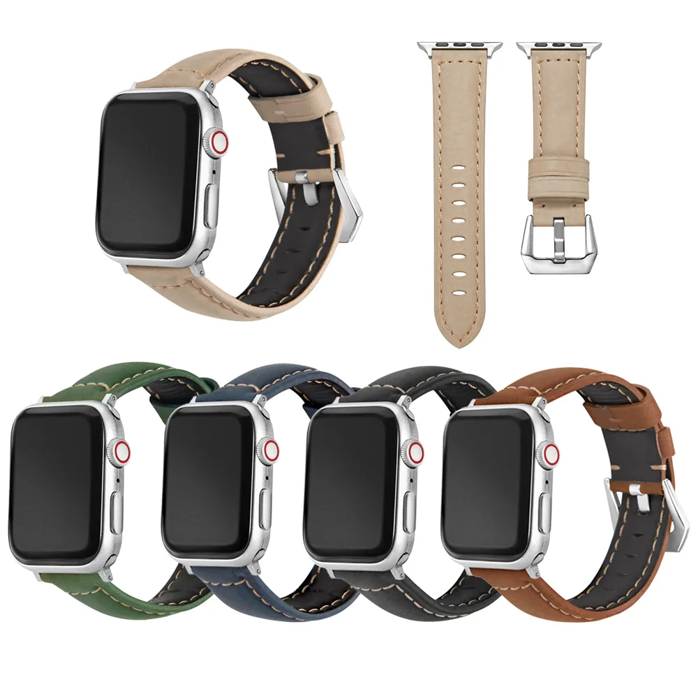 Leather Strap For Apple Watch Band 44mm 40mm Series 6 5 4 3 2 1 Handmade Cowhide For IWatch Band 38mm 42mm Replacement Bracelet
Leather Strap For Apple Watch Band 44mm 40mm Series 6 5 4 3 2 1 Handmade Cowhide For IWatch Band 38mm 42mm Replacement Bracelet